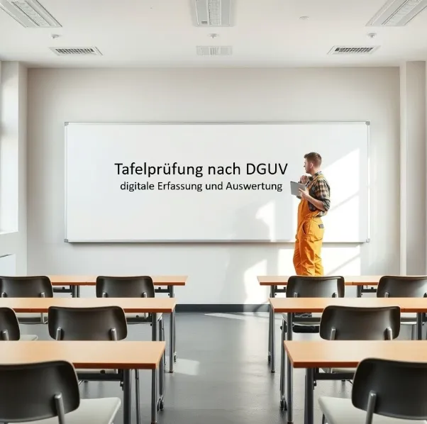 Monteur bei Prüfungsarbeit